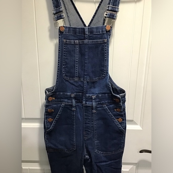Madewell Skinny Overalls in Judd Wash Denim Stretchy Size S Style E4879 - Picture 3 of 6